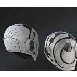 Φιγούρα Cosplay Murderbot Helmet 3D εκτυπωμένη