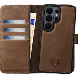 Rosso Elite Δερμάτινη Θήκη Πορτοφόλι με MagSafe Brown (Samsung Galaxy S26 Ultra)