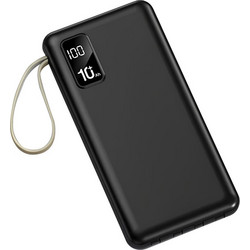 EGOBOO Dynamic Power Bank 10000mAh 10W με 2 Θύρες USB-A & Θύρα USB-C Black