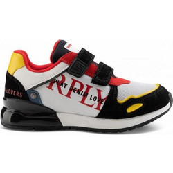 Replay Παιδικά Sneakers Μαύρα Λευκά GBS29-000-C0019L-0174