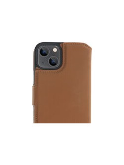 Minim (MM-10343) Minim 2 in 1 Wallet Case - Light Brown, Apple iPhone 13 Mini