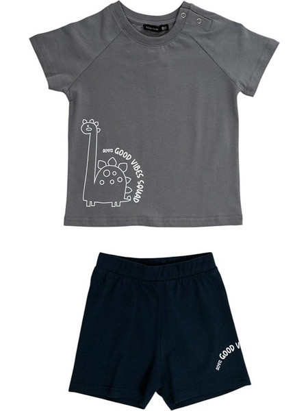 Bodytalk Βρεφικό σετ Boys Raglan T-Shirt & Shorts Set 1261-735399-00509