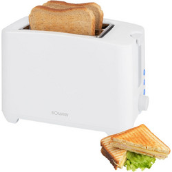 Bomann TA 6065 CB Φρυγανιέρα 2 Θέσεων 750W Λευκή