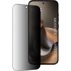 Tempered Glass Motorola Moto G77 / G67 Techsuit 111D Privacy Full Glue Full Face Αντιχαρακτικό Γυαλί Προστασίας Απορρήτου Οθόνης - Black (5949419361287)
