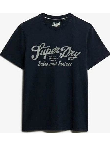 Superdry Μπλουζάκι με χαλαρό στυλ εργάτη βιομηχανίας - ECLIPSE NAVY