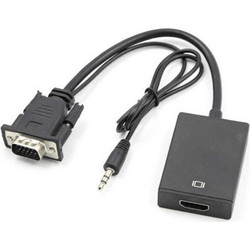 Μετατροπέας 3.5mm / VGA male σε HDMI female (Q-HD09)