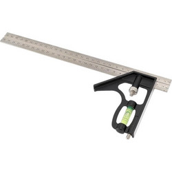 Γωνία μαραγκών ρυθμιζόμενη με αλφάδι - 300mm/12" - Finder - 191553