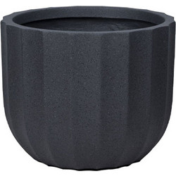 MarHome Fiberclay Κασπώ Μαύρο Γρανίτη Φ44x36.5cm 06-94818-L
