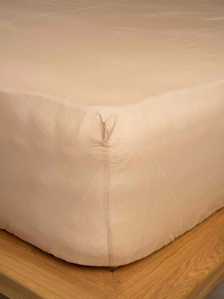 Sunshine Home Σεντόνι King Size Βαμβακερό με Λάστιχο 180x200+30 Feelings 110 Beige