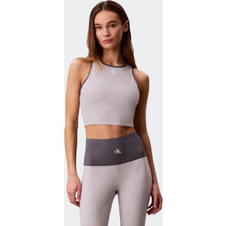 CALVIN KLEIN Icon Sport Graphic Monogram Longline Bra Γυναικείο Μπουστάκι σε Μωβ Χρώμα