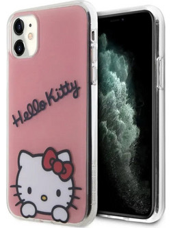 Θήκη Πλάτης Hello Kitty IML Daydreaming Logo για iPhone 13 Pro - Χρώμα: Ροζ HKHCP13LHKDSP