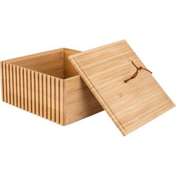Estia Κουτί Αποθήκευσης Και Οργάνωσης 15x15x7cm Bamboo Essentials 02-13103