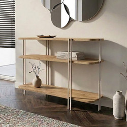 Κονσόλα Notus Megapap χρώμα sapphire oak 92x34,5x75εκ