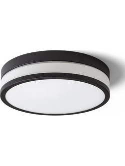 Rendl Light Studio Φωτιστικό CIRA LED 35 Οροφής Γυαλί Οπάλ/Μαύρο