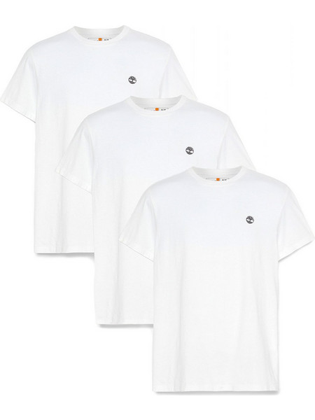 TIMBERLAND T-SHIRT Dunstan River 3xPack Tee ΛΕΥΚΟ