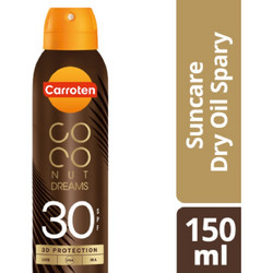 Carroten Coconut Dreams Αδιάβροχο Spray Μαυρίσματος Σώματος SPF30 150ml
