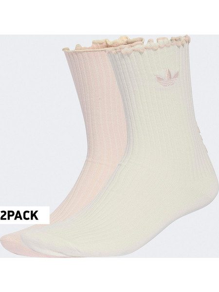 adidas Originals Ruffle Crew 2-Pack Κάλτσες KR4221 OWHITE/WONQUA
