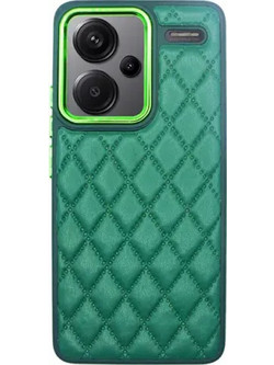 Vivid Diamond Shape PU Leather Case Green (Xiaomi Redmi Note 13 Pro+ 5G)