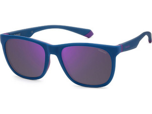 Polaroid Eyewear PLD2140/S 802MF Γυαλιά Ηλίου Τετράγωνα Κοκάλινα Μπλε με Μωβ Polarized Φακό