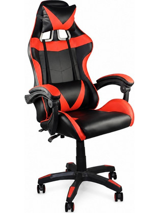 Καρέκλα Gaming Albert 60x59x108/118cm Μαύρο Κόκκινο