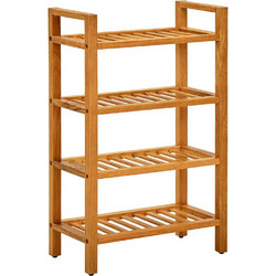 vidaXL Παπουτσοθήκη Ξύλινη Καφέ Μ50xΠ27xΥ80cm 331746