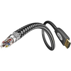 Inakustik Καλώδιο HDMI 2.0 Braided HDMI Male to HDMI Male 10m Black