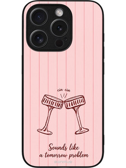 Sonique Stripe Stories Series Back Cover Cin Cin (iPhone 15 Pro) με Σχέδιο «Cin Cin»