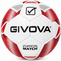 Givova Pallone New Hyper Match Μπάλα Ποδοσφαίρου PAL033.0312.4 White/Red