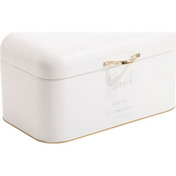 Ψωμιέρα 850143 30x18x16cm White-Gold Ankor Μέταλλο