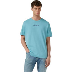 s.Oliver Ανδρικό Logo T-Shirt Turquoise - TURQUOISE