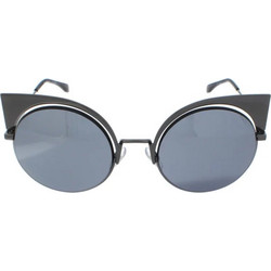 Fendi FF0177/S KJ1/T4 Γυναικεία Γυαλιά Ηλίου Cat Eye Μεταλλικά Χρυσά με Μαύρο Polarized Φακό