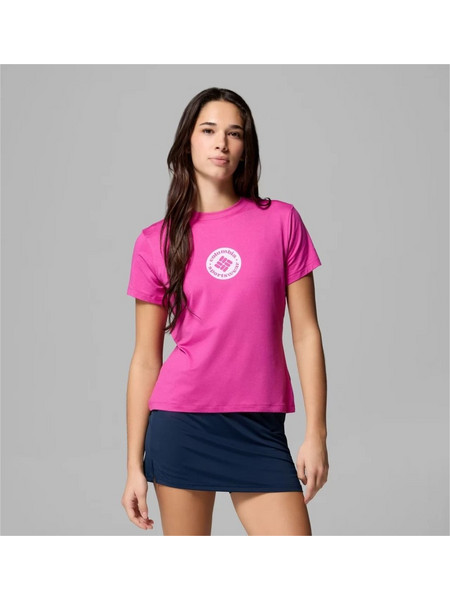 Columbia Parsons Point T-Shirt Fuchsia Heather - Γυναικείο Μπλουζάκι με Τύπωμα - 2154951-538