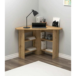 Stewe Home Γωνιακό Γραφείο Εργασίας Δρυς 80x80x73.8cm 521237