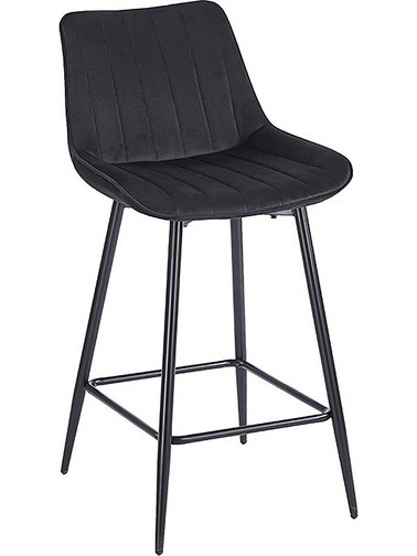 REPO BLACK VELVET ΥΦΑΣΜΑ 66εκ. ΣΚΑΜΠΟ ΜΕΤΑΛΛΙΚΟ 48X49X66-96εκ