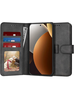 Techsuit Diary Book Θήκη για Xiaomi Redmi Note 15 Pro 5G Black