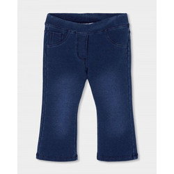 BOBOLI Fleece denim trousers for girl -BCI - 490766 - ΚΟΡΙΤΣΙ - BLUE