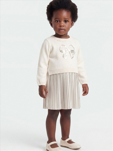 GUESS - MIXED FABRIC LS DRESS+PANTIE ΦΟΡΕΜΑ ΠΑΙΔΙΚΟ GIRL - A6YK05Z0826-G012