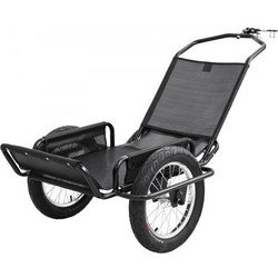VEVOR Bike Cargo Trailer 145 kg Load Heavy-Duty Cart Game Πτυσσόμενο, Βοηθητικό Ρυμουλκούμενο για όλες τις χρήσεις με τροχούς 406 mm για οποιοδήποτε έδαφος, εκτός δρόμου, πλαίσιο από ανθρακούχο χάλυβα