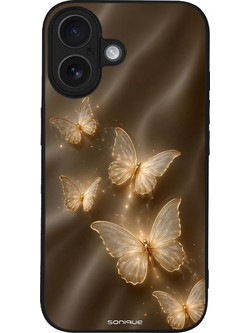 Sonique Diva Series Back Cover Χρυσές Πεταλούδες (iPhone 16)