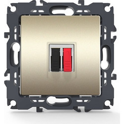 Acaelec Prime Πρίζα Ηχείων με Κλιπ Ματ Σαμπανιζέ (1000113504)