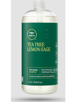 Paul Mitchell Lemon Sage Thickening Σαμπουάν για Όγκο & Ψαλίδα για Λεπτά & Ταλαιπωρημένα Μαλλιά 1000ml