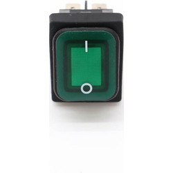 POWER SWITCH - Green (6 Pins)