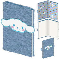 Hello Kitty Cinnamoroll A5 plush notebook