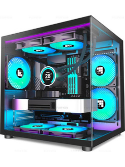 FOIFKIN F100 Micro-ATX PC Case με 3 ARGB Fans, 270 Tempered Glass & 240mm Radiator