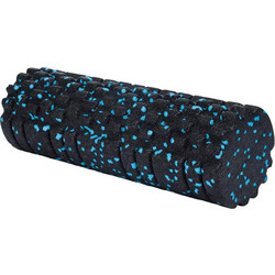 Foam roller γυμναστικής μαύρο γαλάζιο Υ33xO14εκ