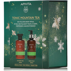 Apivita Jingle Your Mood Tonic Mountain Tea Body Milk 200ml + Shower Gel 250ml