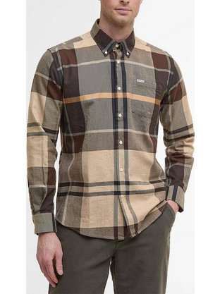 Barbour Autumn Dress Ανδρικό Πουκάμισο Καρό Μακρυμάνικο MSH5382-BRTN63