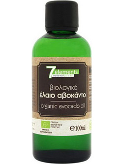 7elements Βιολογικό Έλαιο Αβοκάντο για Πρόσωπο Σώμα & Μαλλιά 100ml