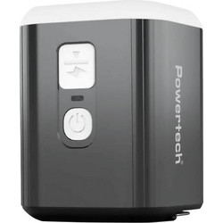 POWERTECH μίνι τρόμπα PT-1554 με φακό, 5W, επαναφορτιζόμενη, μαύρη