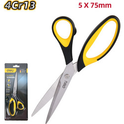 DELI SCISSOR 5x75MM YELLOW